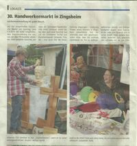 Handwerkermarkt Zingsheim 2014